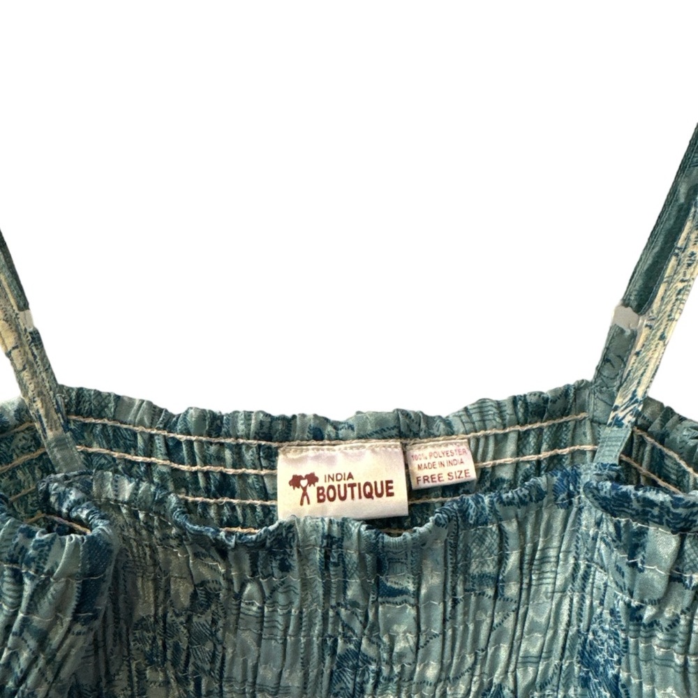 India Boutique Bohemian Pattern Tiered Dress - Picture 2 of 6